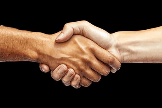 A handshake — partnership between cabin owner and Frontier Co-Host